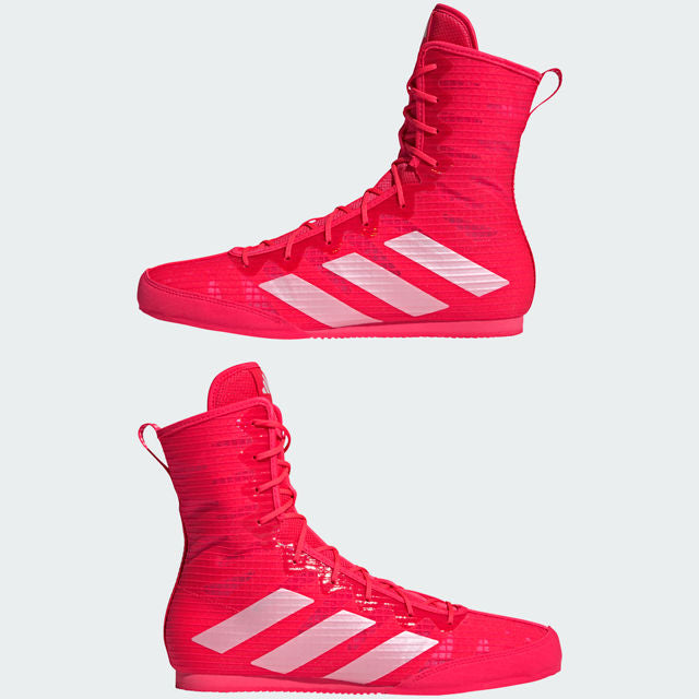 adidas Box Hog 4 Boxing Boots - Red/Metallic/Black