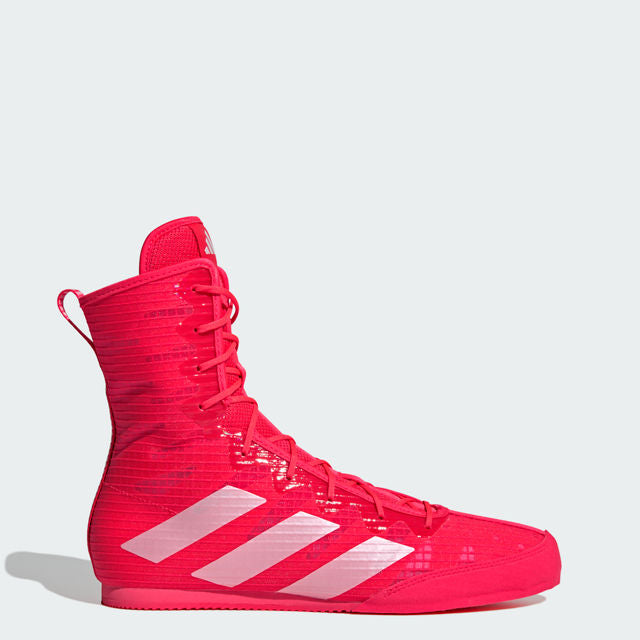 adidas Box Hog 4 Boxing Boots - Red/Metallic/Black