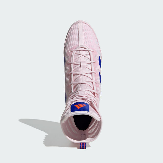 adidas Box Hog 4 Boxing Boots - Pink/Blue/Orange