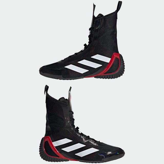 adidas Speedex Ultra Boxing Boots - Black/White/Ruby