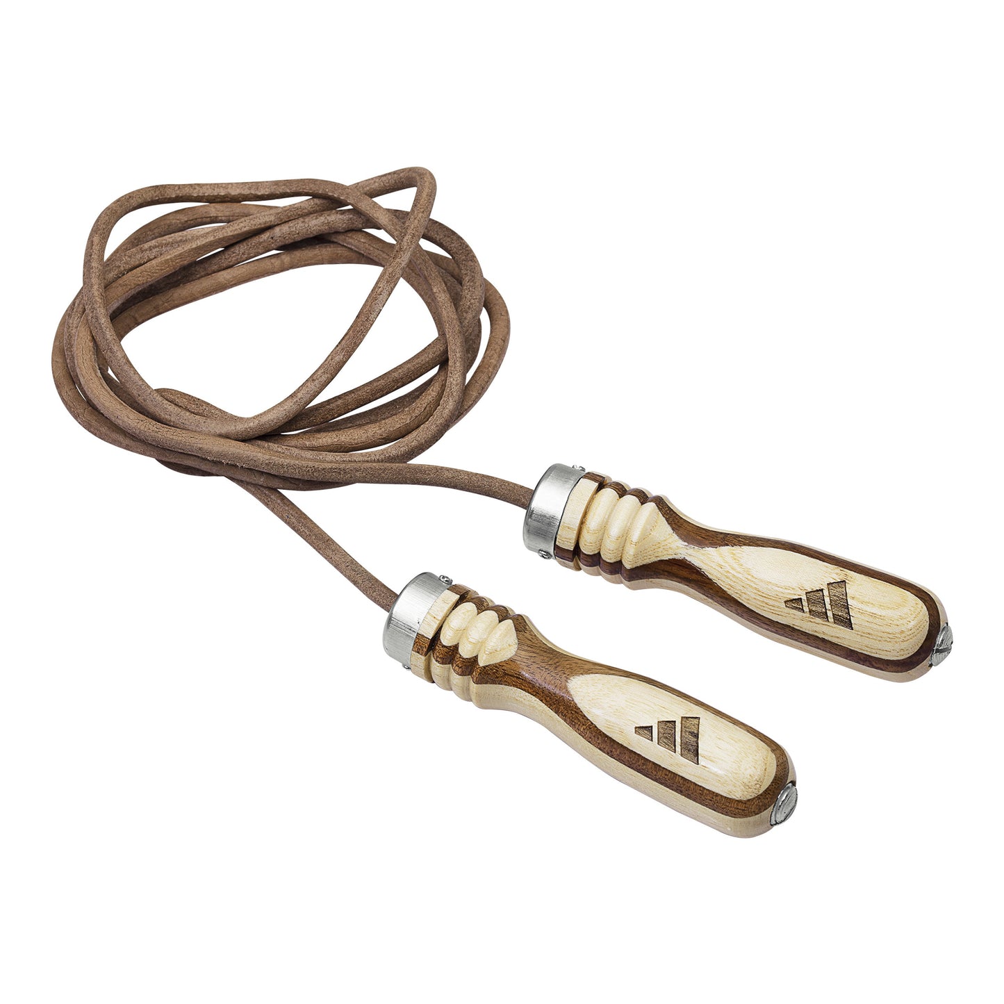 adidas Leather Skipping Rope With Wooden Handles