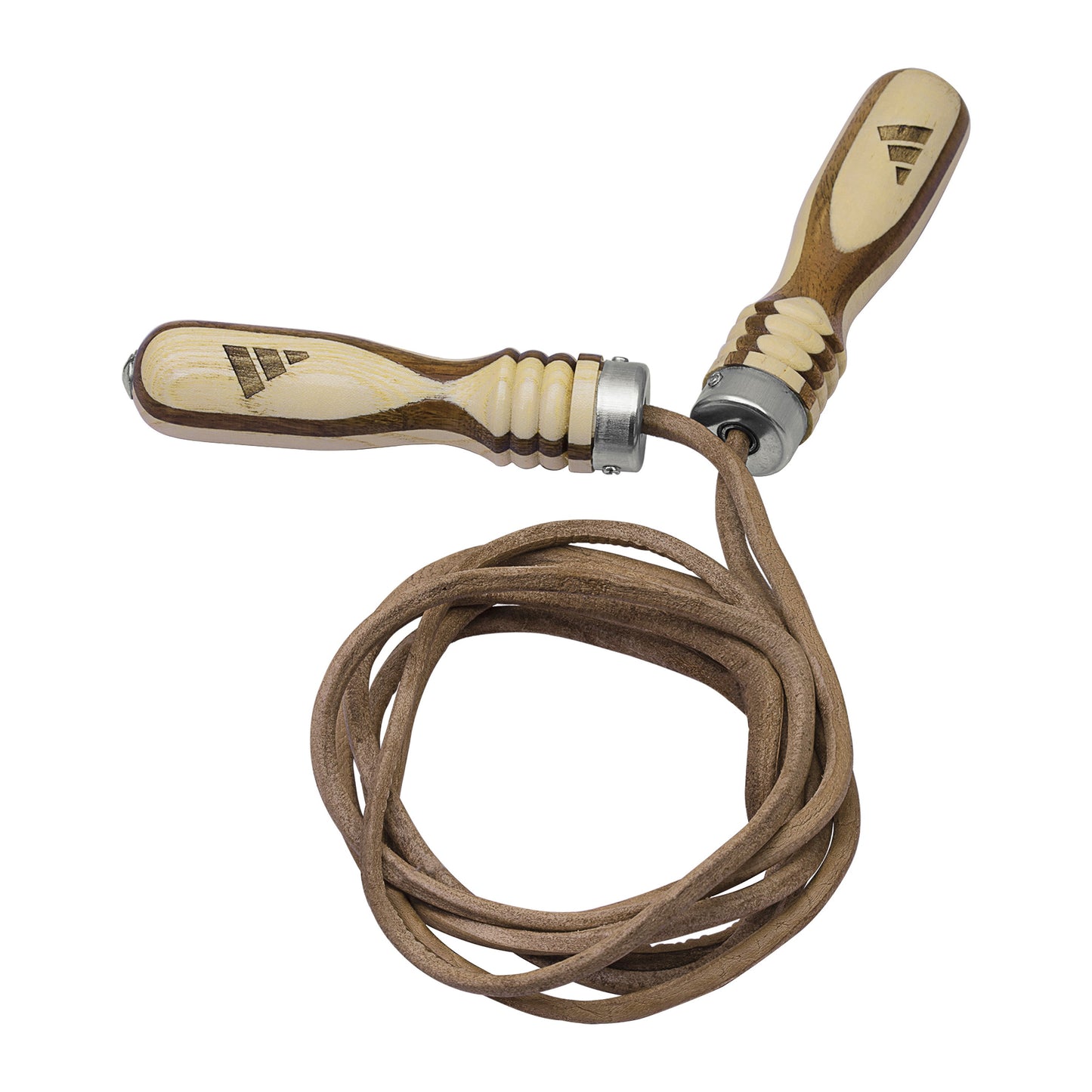 adidas Leather Skipping Rope With Wooden Handles