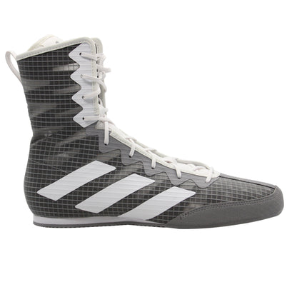 adidas Box Hog 4 Boxing Boots - Grey/White