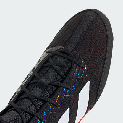 adidas Box Hog 4 Boxing Boots - Black/White/Ruby