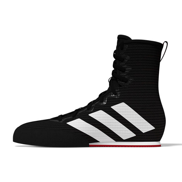 adidas Box Hog 4 Boxing Boots - Black/White/Ruby