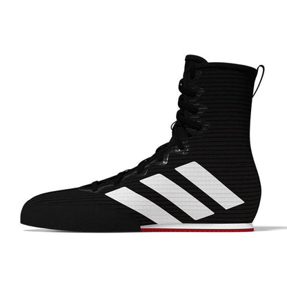 adidas Box Hog 4 Boxing Boots - Black/White/Ruby