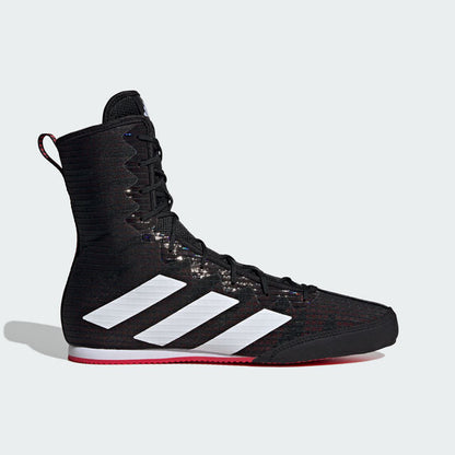 adidas Box Hog 4 Boxing Boots - Black/White/Ruby