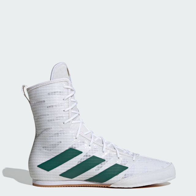 adidas Box Hog 4 Boxing Boots - White/Green/Black