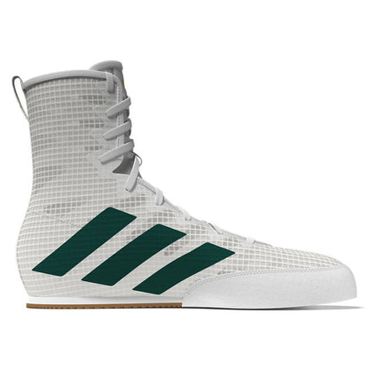 adidas Box Hog 4 Boxing Boots - White/Green/Black
