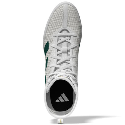 adidas Box Hog 4 Boxing Boots - White/Green/Black
