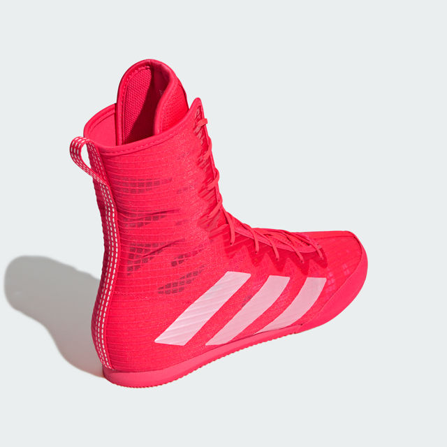 adidas Box Hog 4 Boxing Boots - Red/Metallic/Black