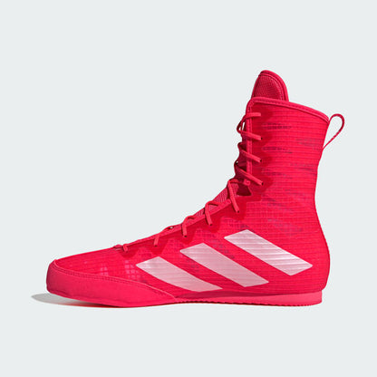 adidas Box Hog 4 Boxing Boots - Red/Metallic/Black