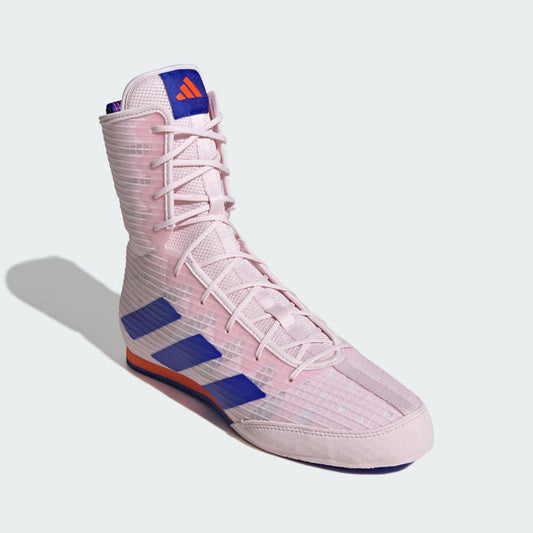 adidas Box Hog 4 Boxing Boots - Pink/Blue/Orange