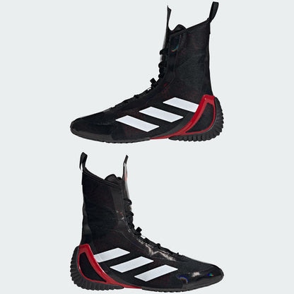 adidas Speedex Ultra Boxing Boots - Black/White/Ruby