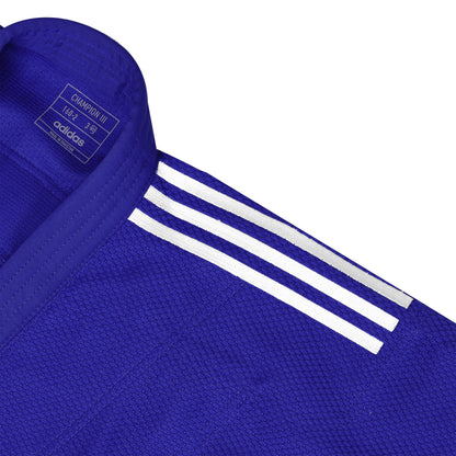 adidas IJF Green Label Champion III Judo Uniform BLUE