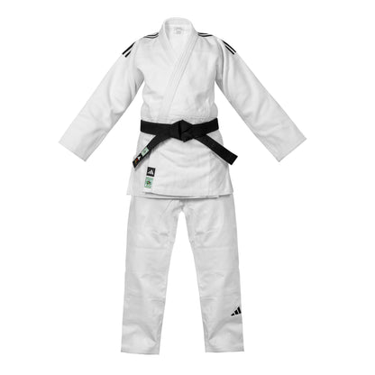adidas IJF Green Label Champion III Judo Uniform WHITE