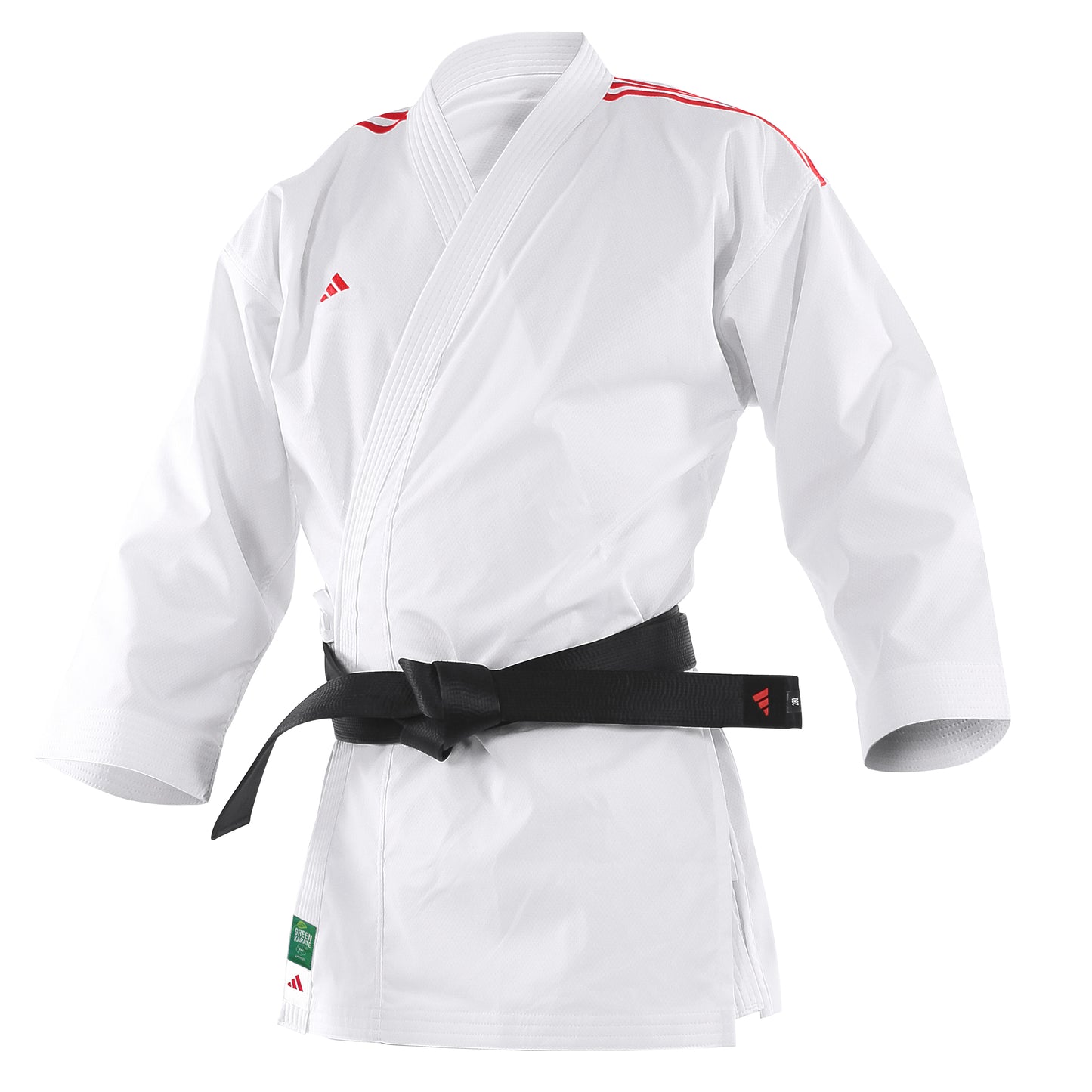 adidas Adilight Primegreen Karate Jacket w/Red Stripes