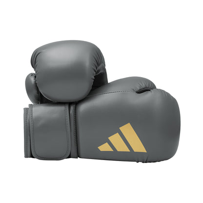adidas Speed 50 Gel Gloves - Ash Grey/Gold