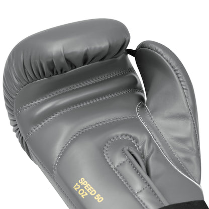 adidas Speed 50 Gel Gloves - Ash Grey/Gold