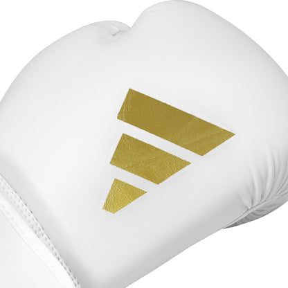 adidas Speed 50 Gel Gloves - White/Gold