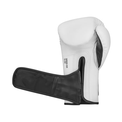 adidas Adispeed 501 Pro Boxing Gloves - White/Black