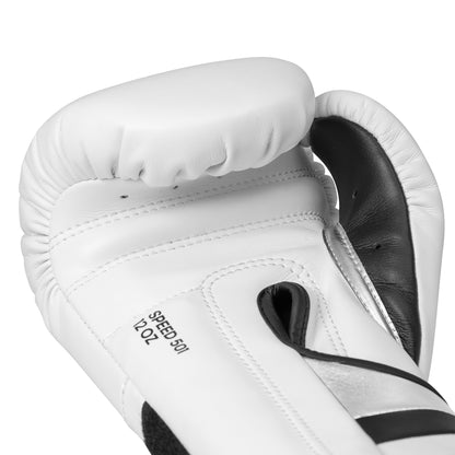 adidas Adispeed 501 Pro Boxing Gloves - White/Black